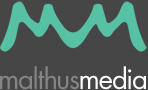 Malthus Media. Logo design: Kirsty Lyons